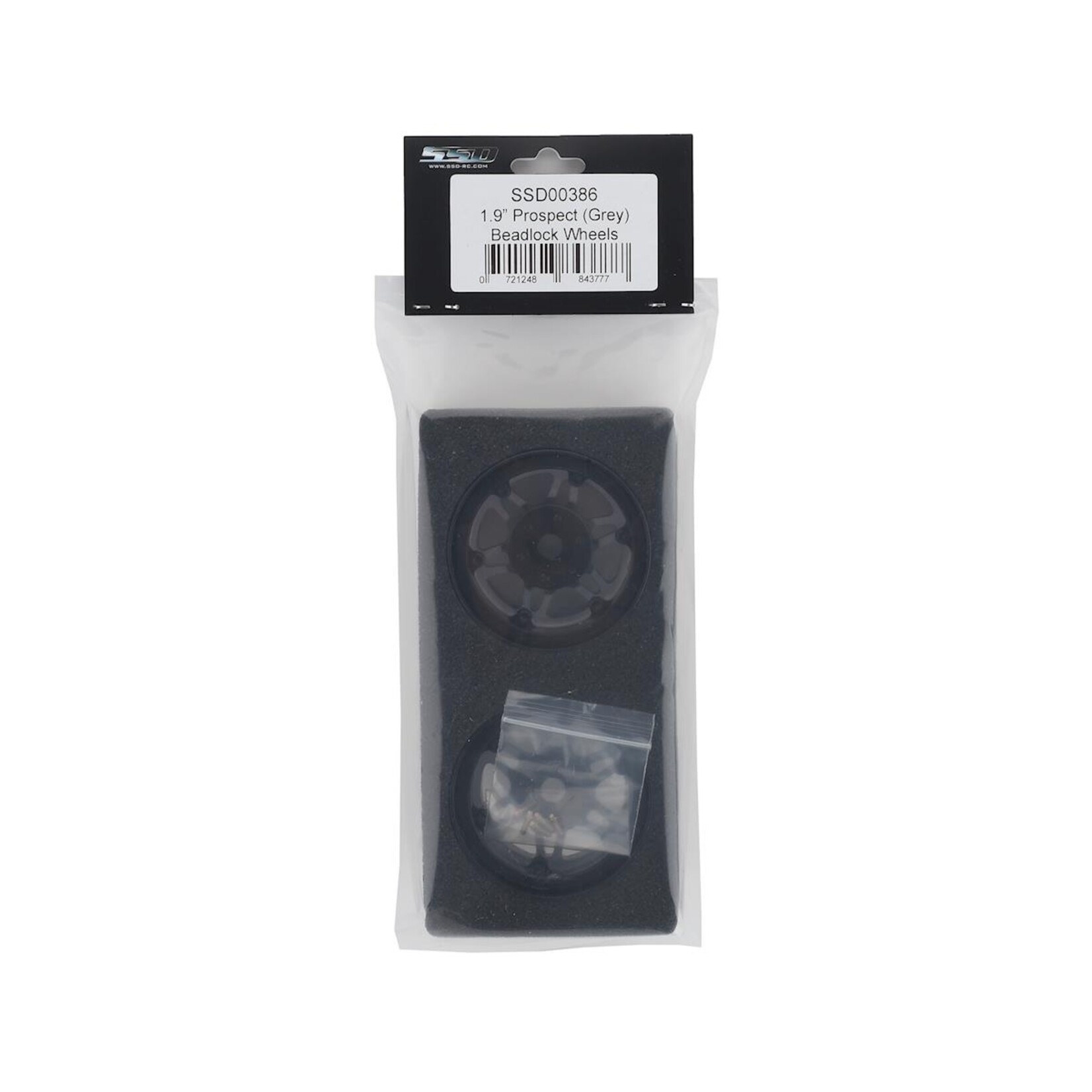 SSD RC #SSD00386 SSD RC 1.9” Prospect Beadlock Wheels (Grey) (2)
