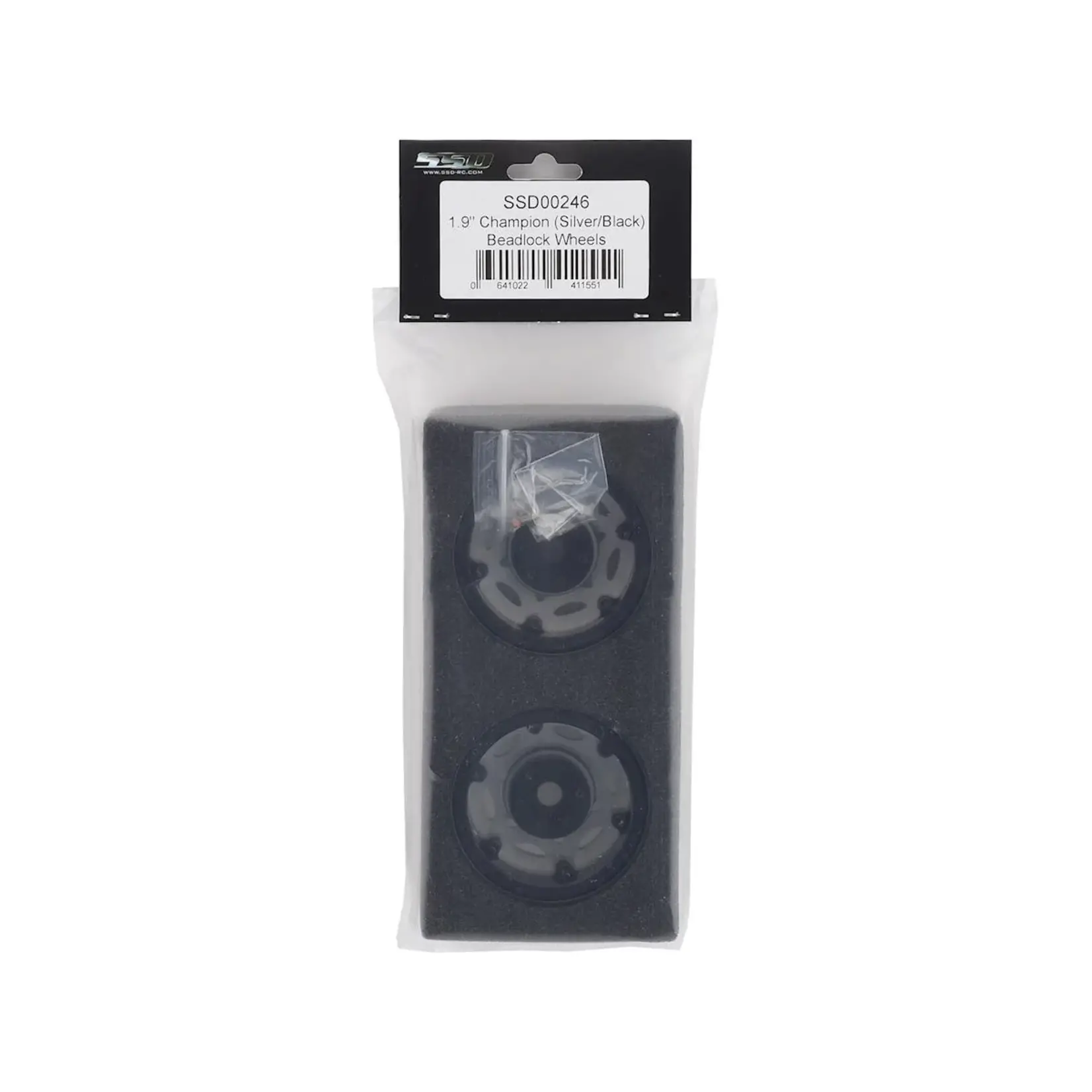 SSD RC SSD RC 1.9” Champion Beadlock Wheels (Silver/Black) #SSD00246