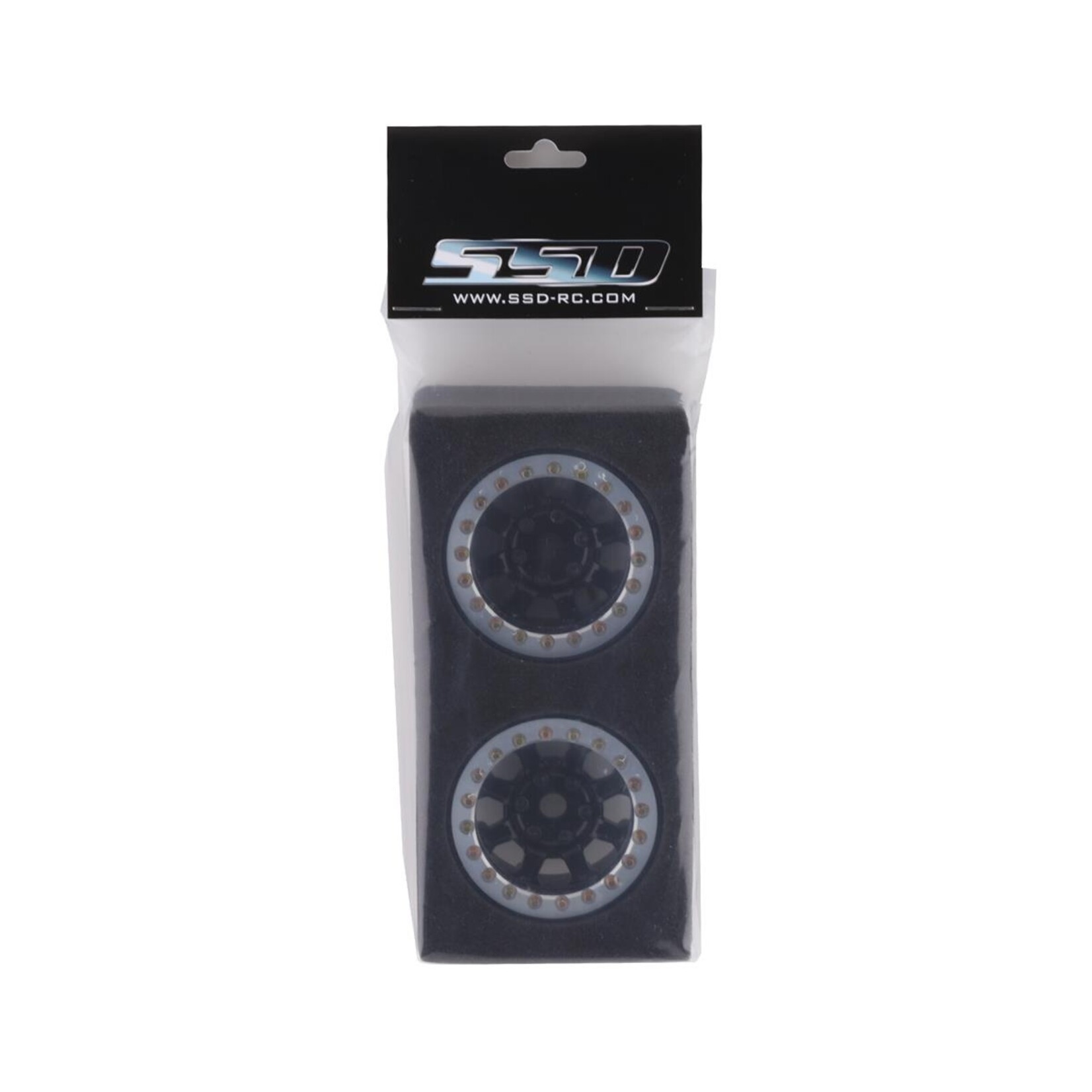 SSD RC #SSD00433 SSD RC Warrior 1.9" Beadlock Crawler Wheels (Black) (2)