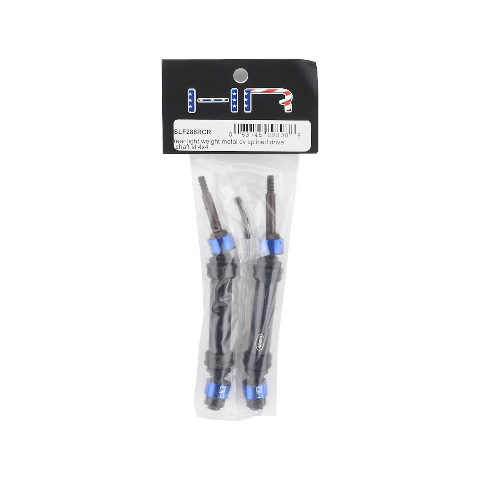 Hot Racing #SLF288RCR Hot Racing Slash 4x4 Rear Lightweight Metal CV Splined Driveshaft Set
