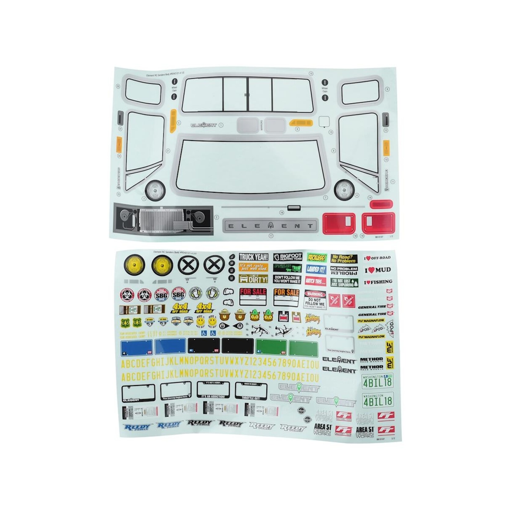 Element RC #42120 Element RC Sendero Body Set (Clear)