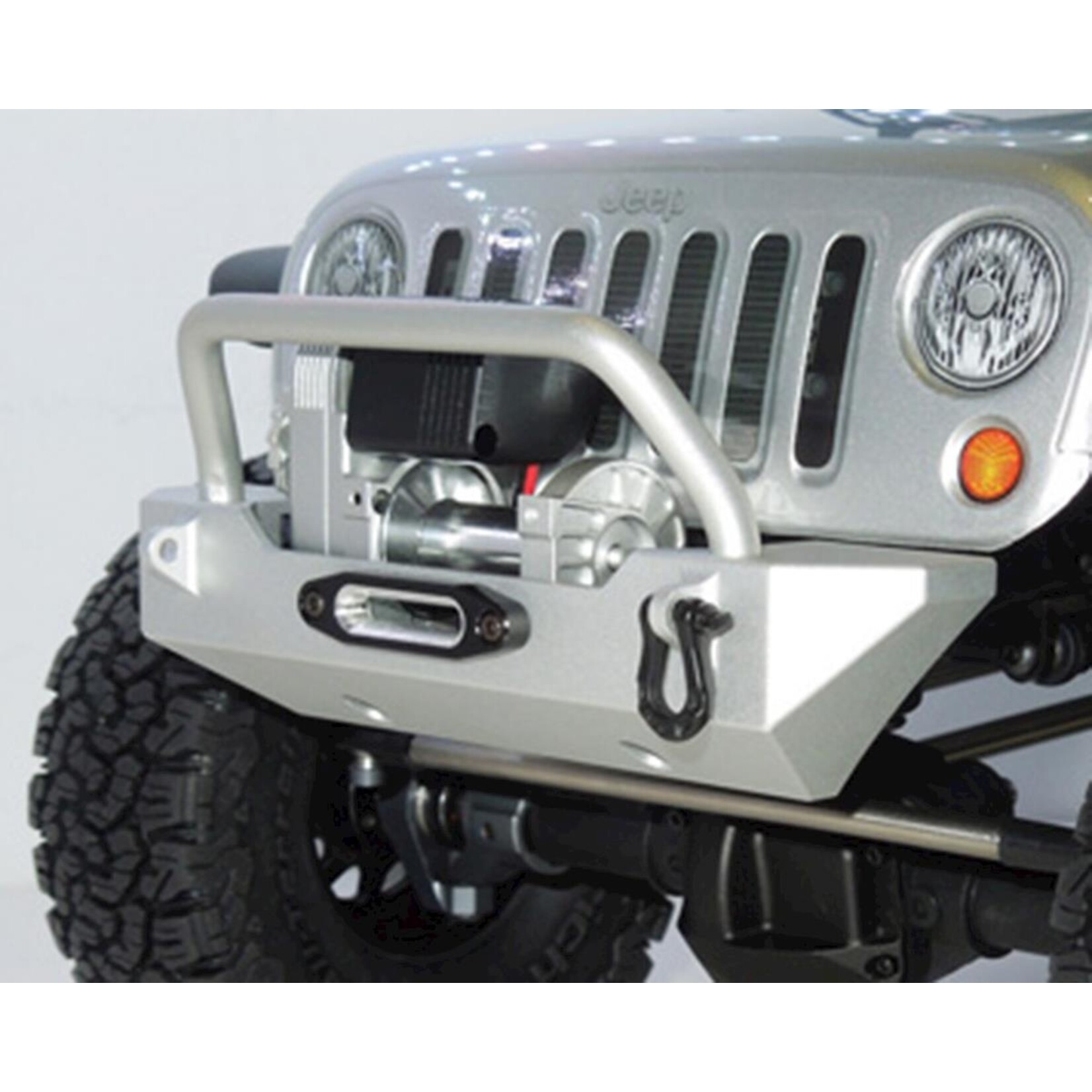SSD RC #SSD00141 SSD RC Rock Shield Narrow Winch Bumper (Silver)