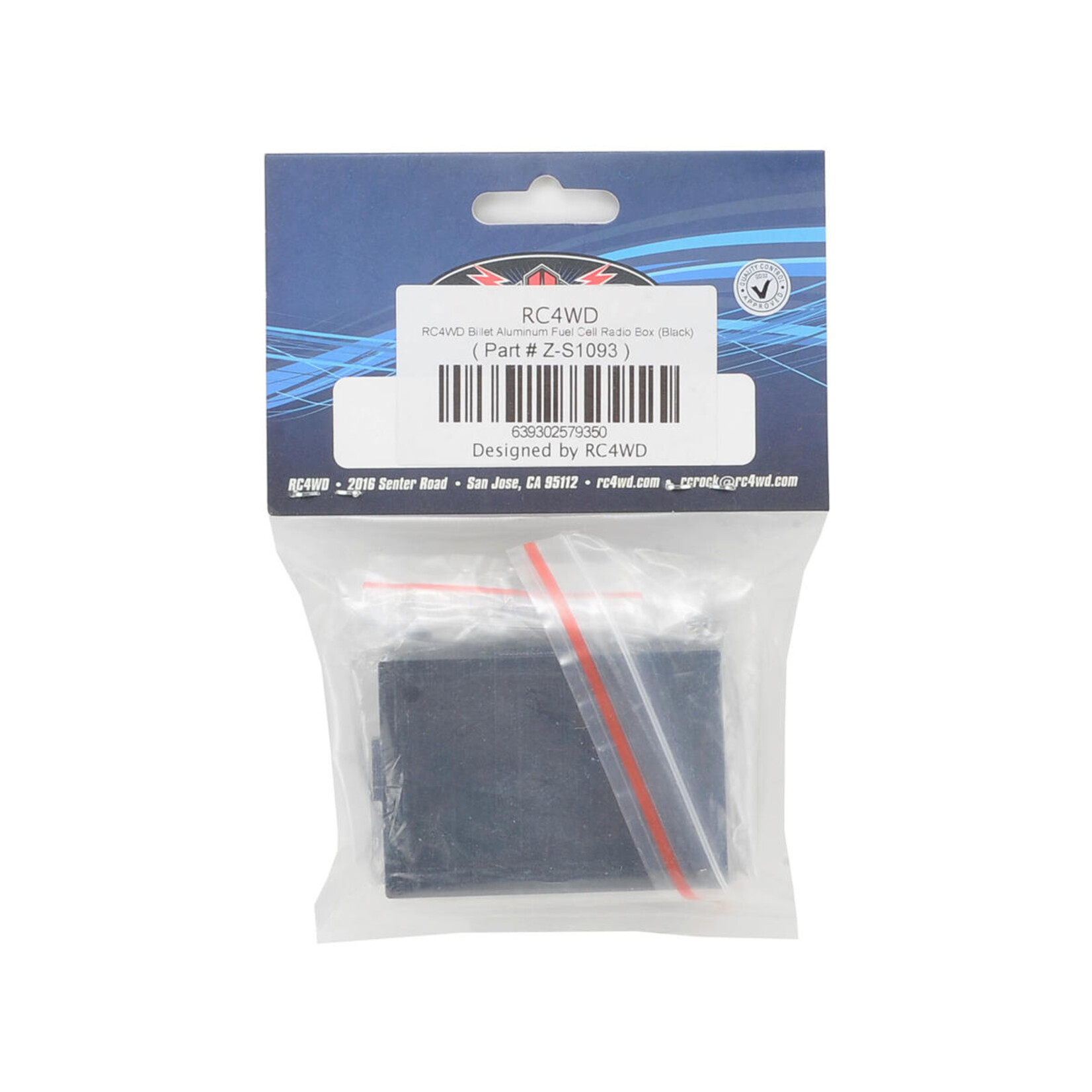 RC4WD #Z-S1093 RC4WD Billet Aluminum Fuel Cell Radio Box (Black)