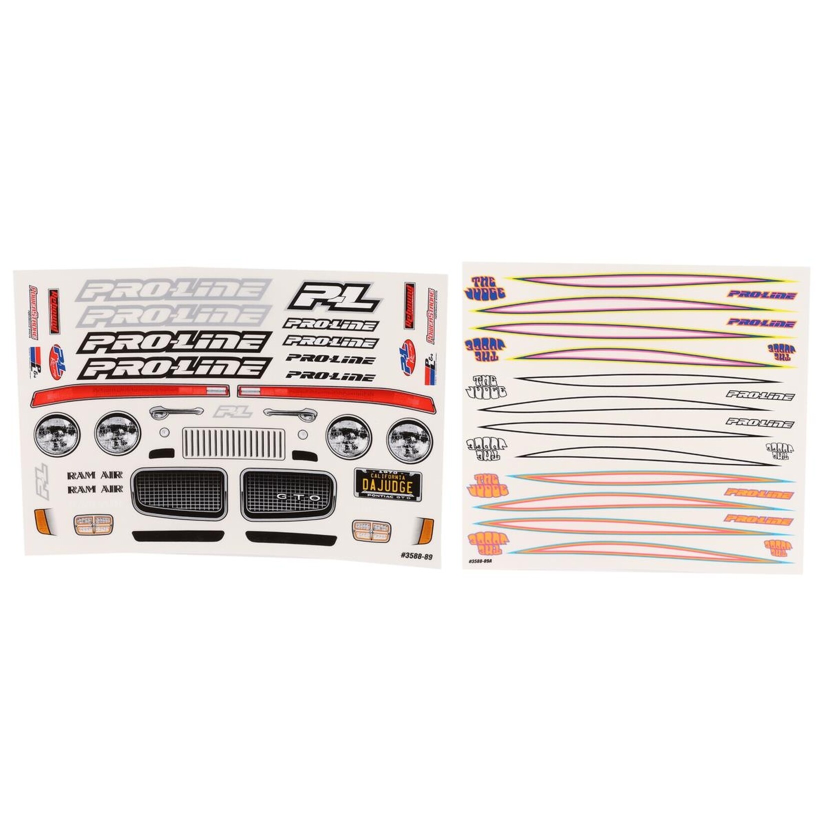 Pro-Line #3588-00 Pro-Line 1970 Pontiac GTO Judge 1/10 No Prep Drag Racing Body (Clear)