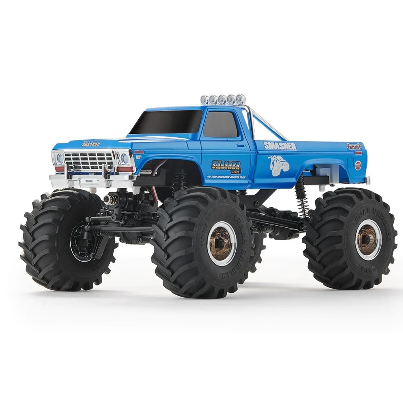 FMS FMS 1:24 FCX24 Smasher V2 Monster Truck RTR (Blue) #FMS12402RTRBUV2