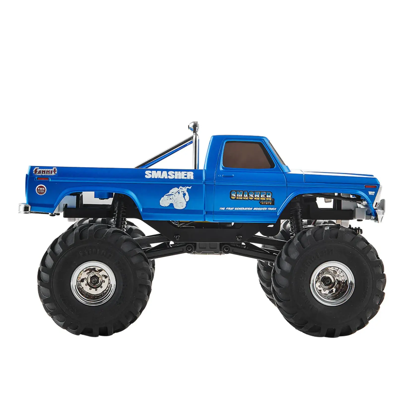 FMS FMS 1:24 FCX24 Smasher V2 Monster Truck RTR (Blue) #FMS12402RTRBUV2