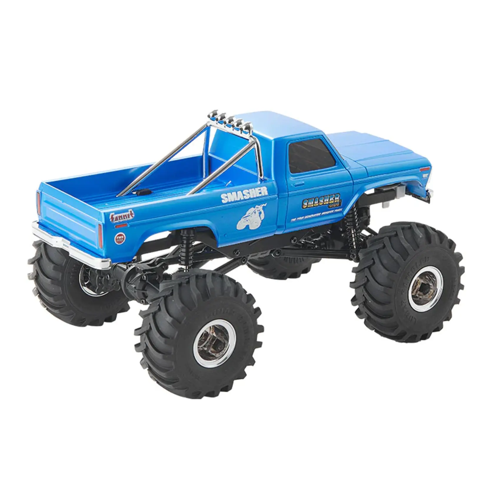 FMS FMS 1:24 FCX24 Smasher V2 Monster Truck RTR (Blue) #FMS12402RTRBUV2