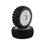 Pro-Line #906731 Pro-Line Badlands MX Pre-Mounted 1/8 Buggy Tires (White) (2) (M2) w/Velocity V2 Wheel