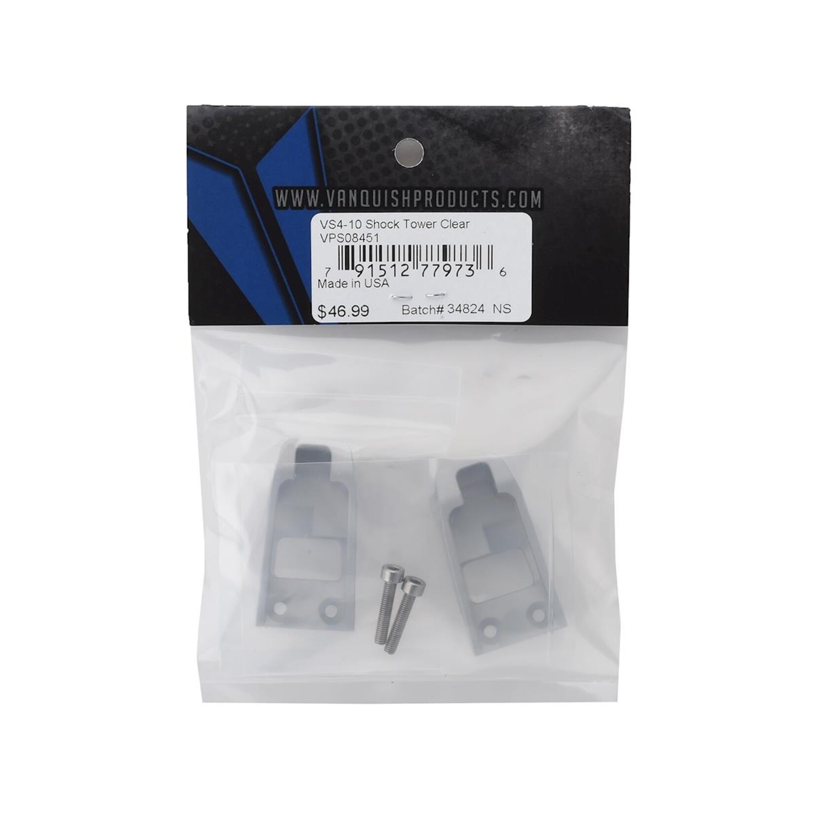Vanquish Products #VPS08451 Vanquish Products VS4-10 Shock Towers (Silver) (2)