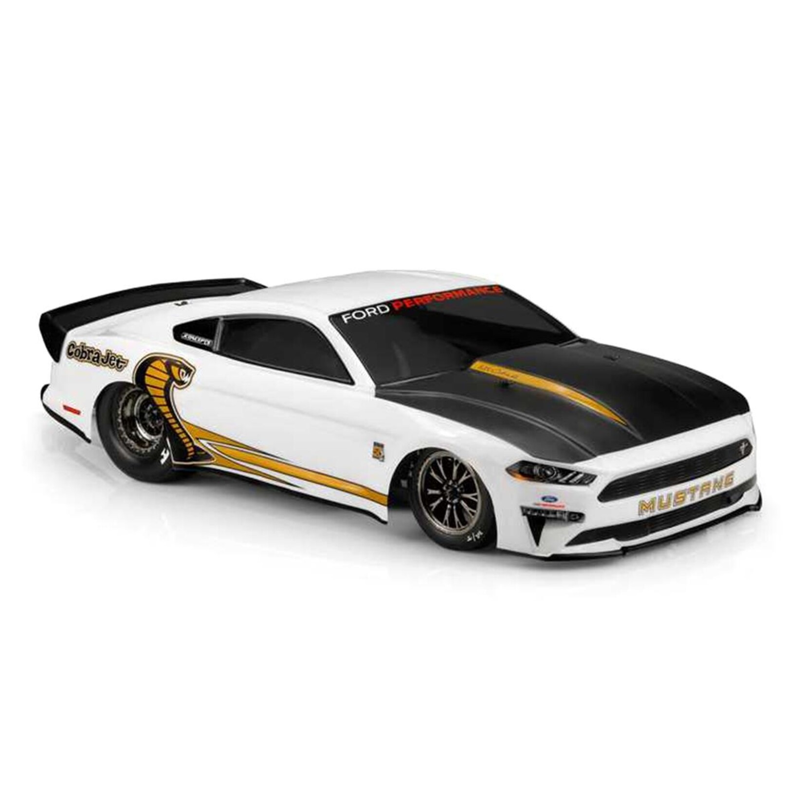 JConcepts #0442 JConcepts 2018 Ford Mustang Cobra Jet Street Eliminator Drag Racing Body (Clear)