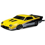 JConcepts #0444 JConcepts 1987 Chevy Camaro IROC Drag Racing Body (Clear)