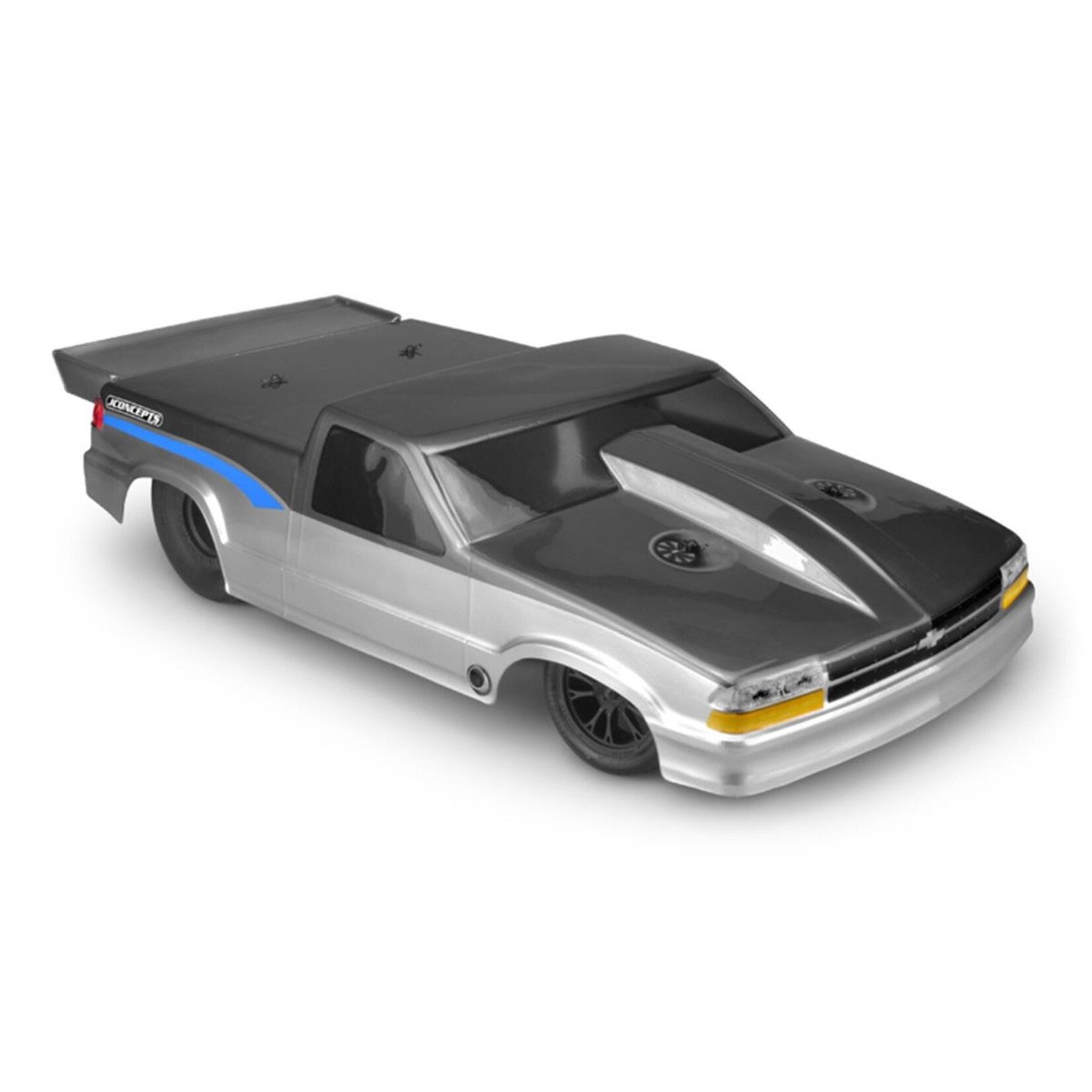 JConcepts #0413 JConcepts 2002 Chevy S10 Drag Truck Street Eliminator Drag Racing Body (Clear)