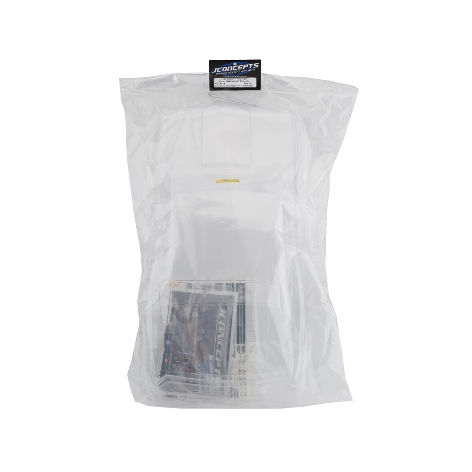 JConcepts #0358 JConcepts 1967 Chevy Chevelle Street Eliminator Drag Racing Body (Clear)