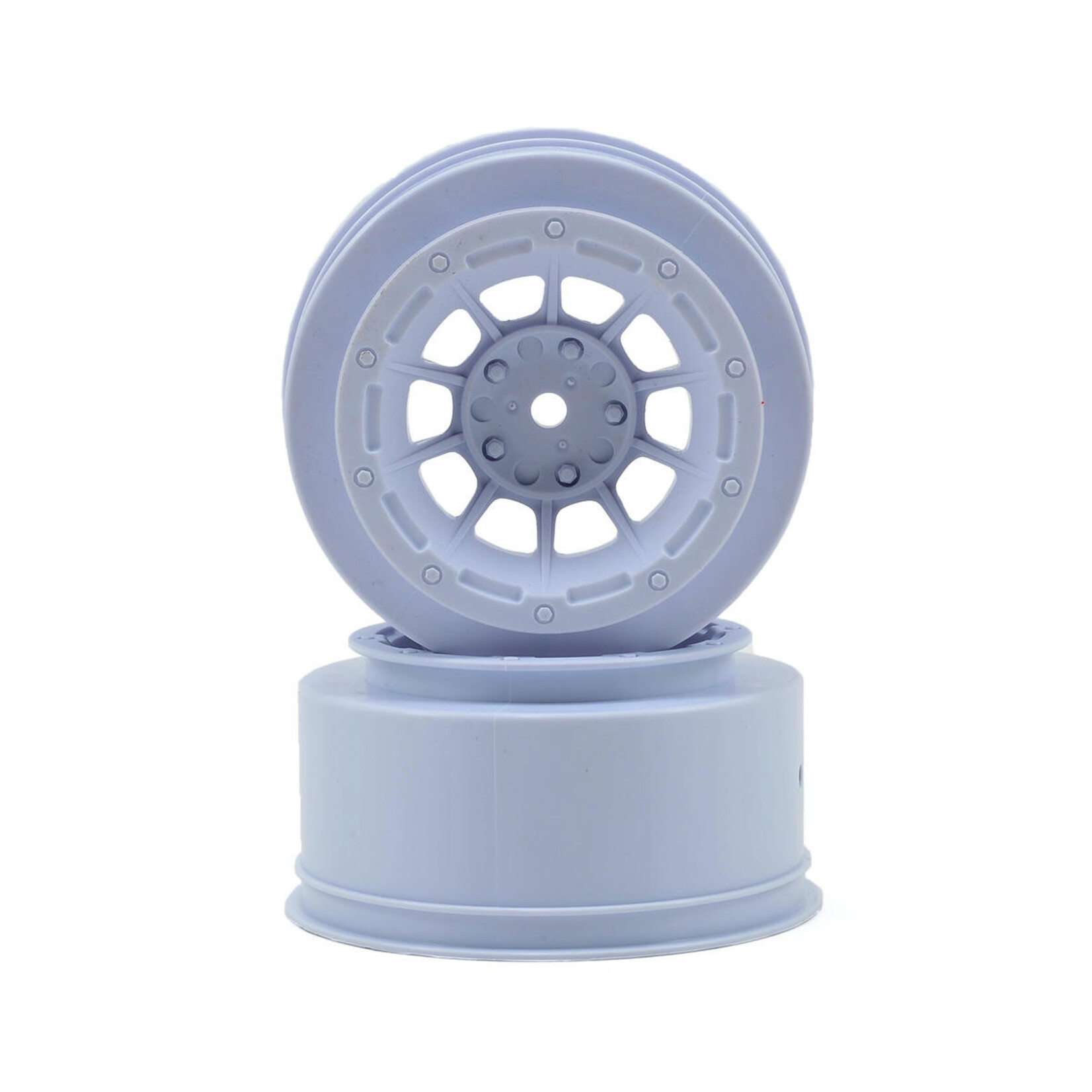 JConcepts #3350W JConcepts 12mm Hex Hazard Short Course Wheels (White) (2) (Slash Front)