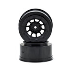 JConcepts #3350B JConcepts 12mm Hex Hazard Short Course Wheels (Black) (2) (Slash Front)