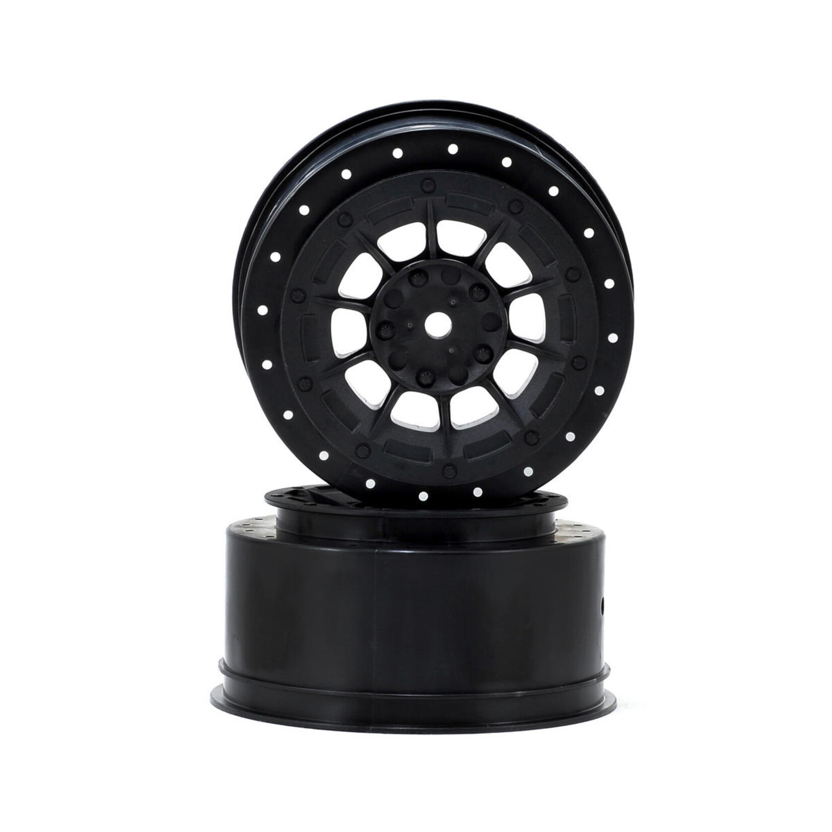 JConcepts #3352B JConcepts 12mm Hex Hazard Short Course Wheels (Black) (2) (TEN-SCTE)