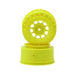 JConcepts JConcepts 12mm Hex Hazard Short Course Wheels (Yellow) (2) (TEN-SCTE) #3352Y