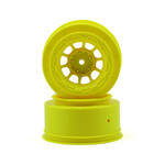 JConcepts #3350Y JConcepts 12mm Hex Hazard Short Course Wheels (Yellow) (2) (Slash Front)