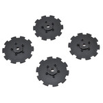 JConcepts JConcepts Hazard Wheel Dish (Black) (4) (TEN-SCTE) #3352BD