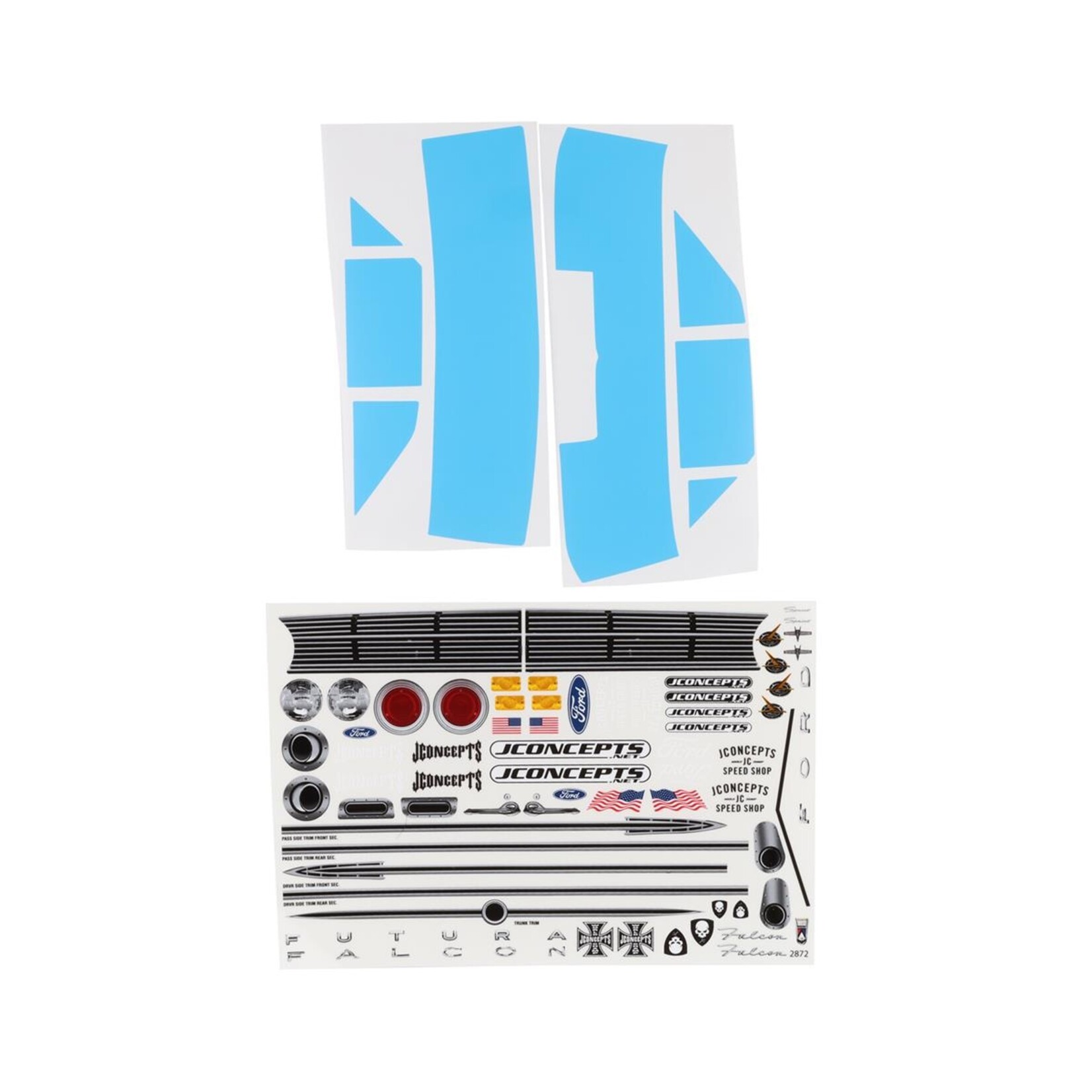 JConcepts #0386 JConcepts 1963 Ford Falcon Street Eliminator Drag Racing Body (Clear)