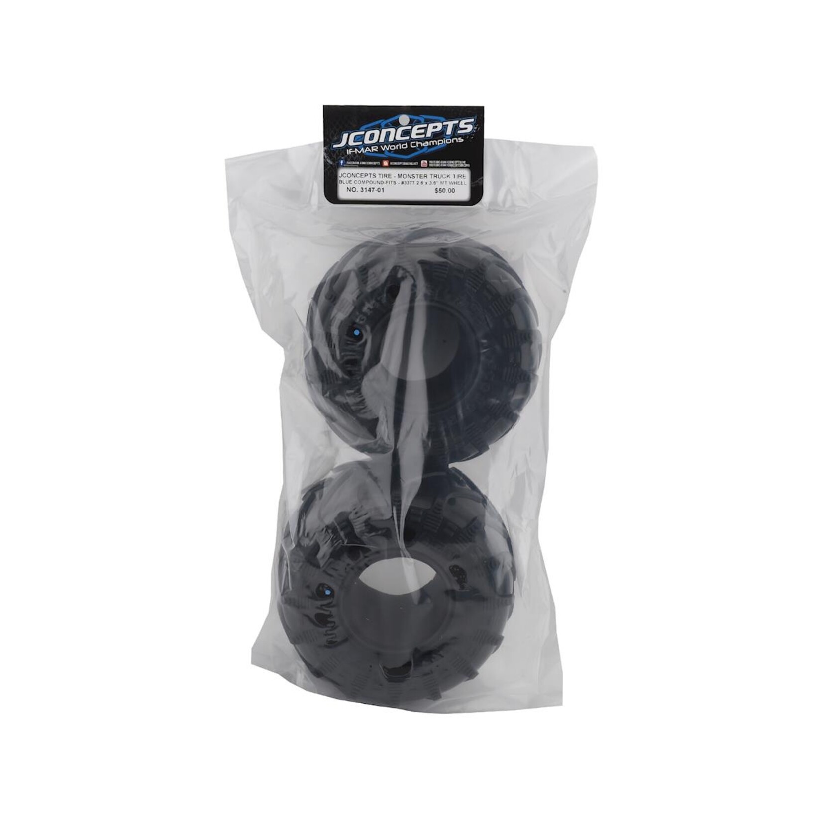 JConcepts #3147-05 JConcepts JCT 2.6" Monster Truck Tires (2) (Gold)