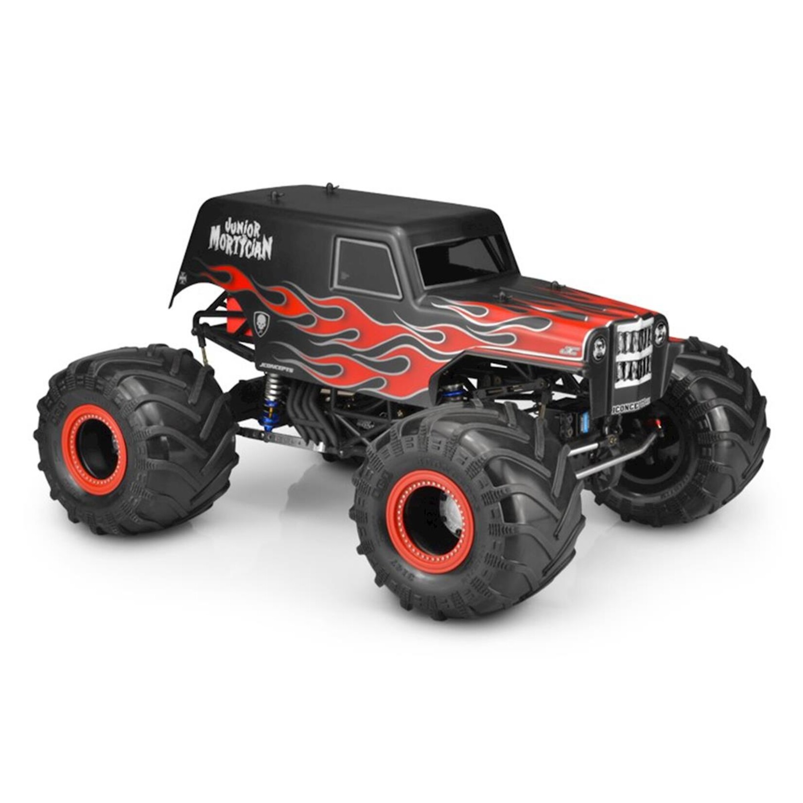 JConcepts #0424 JConcepts Junior Mortician Monster Truck Body (Clear) (12.5")