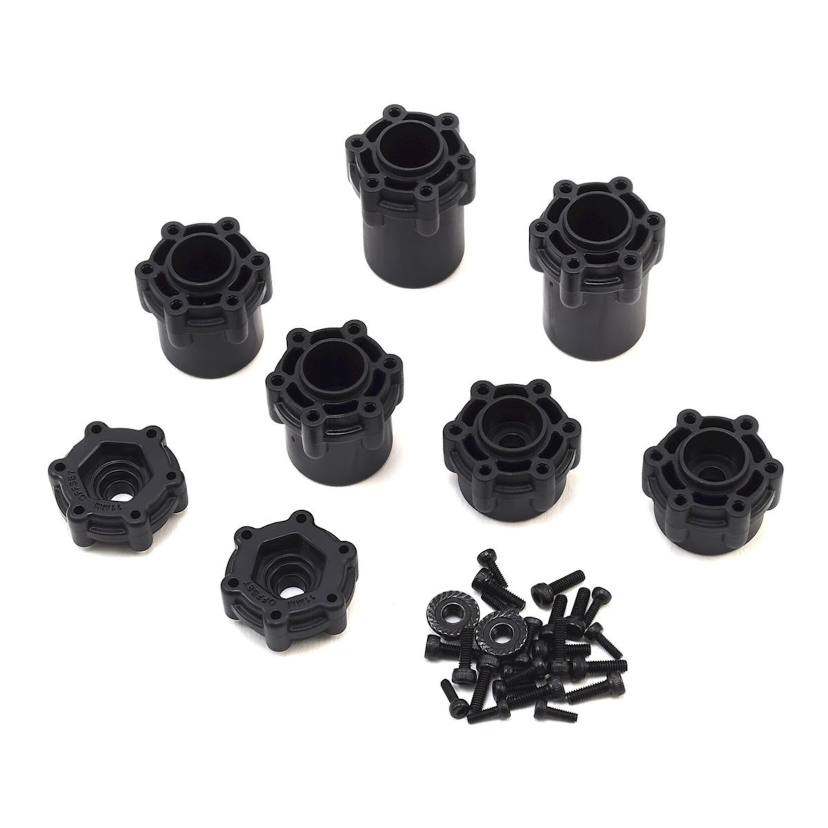 JConcepts #3379B JConcepts 12mm Hex Dragon 2.6" Mega Truck Wheel w/Offset Adapters (Black) (2)