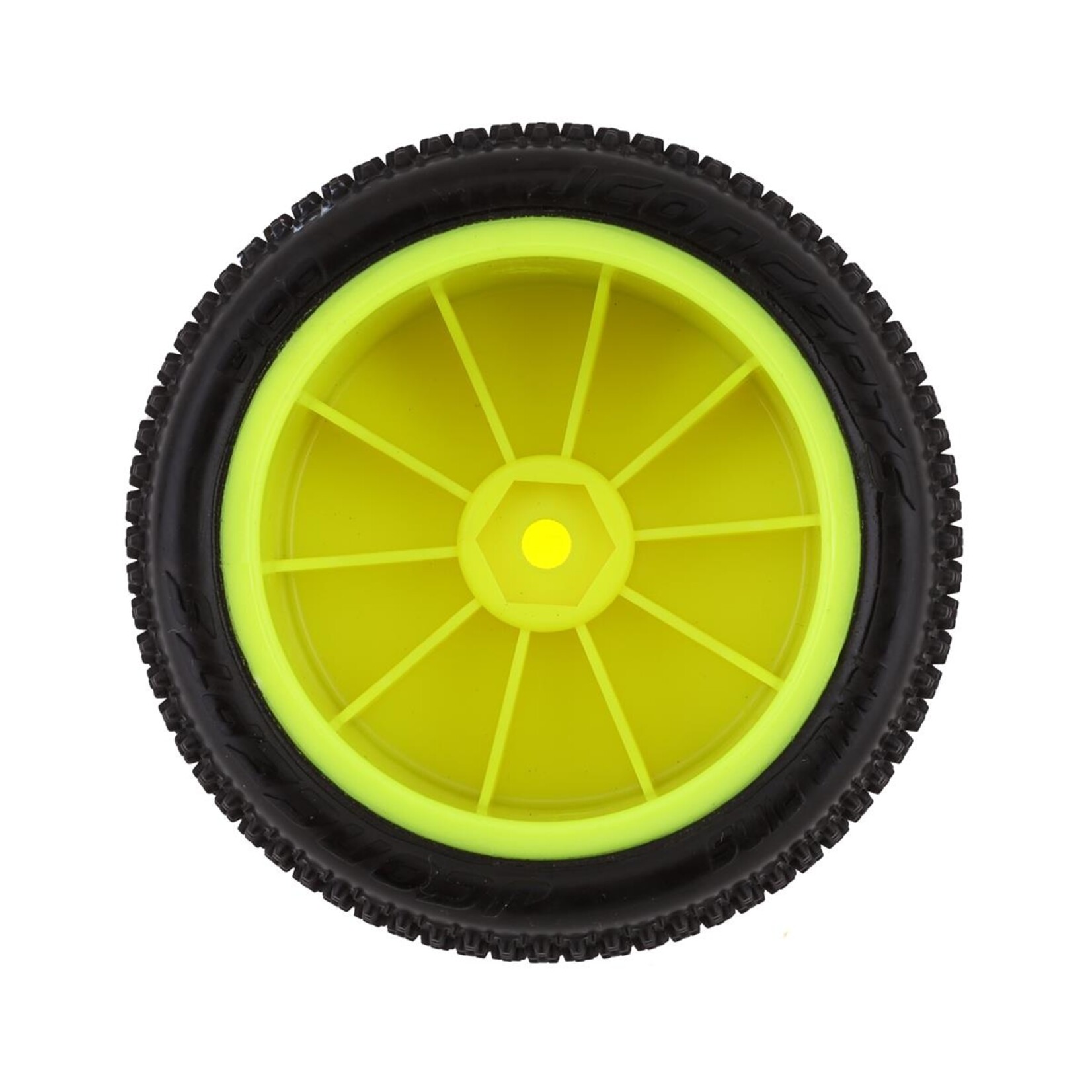 JConcepts #3190-201021 JConcepts Twin Pins 2.2" Pre-Mounted Rear Buggy Carpet Tires (Yellow) (2) (Pink) w/12mm Hex