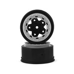JConcepts #3391BW JConcepts Tremor Short Course Wheels (Black) (2) (Slash Rear) w/12mm Hex