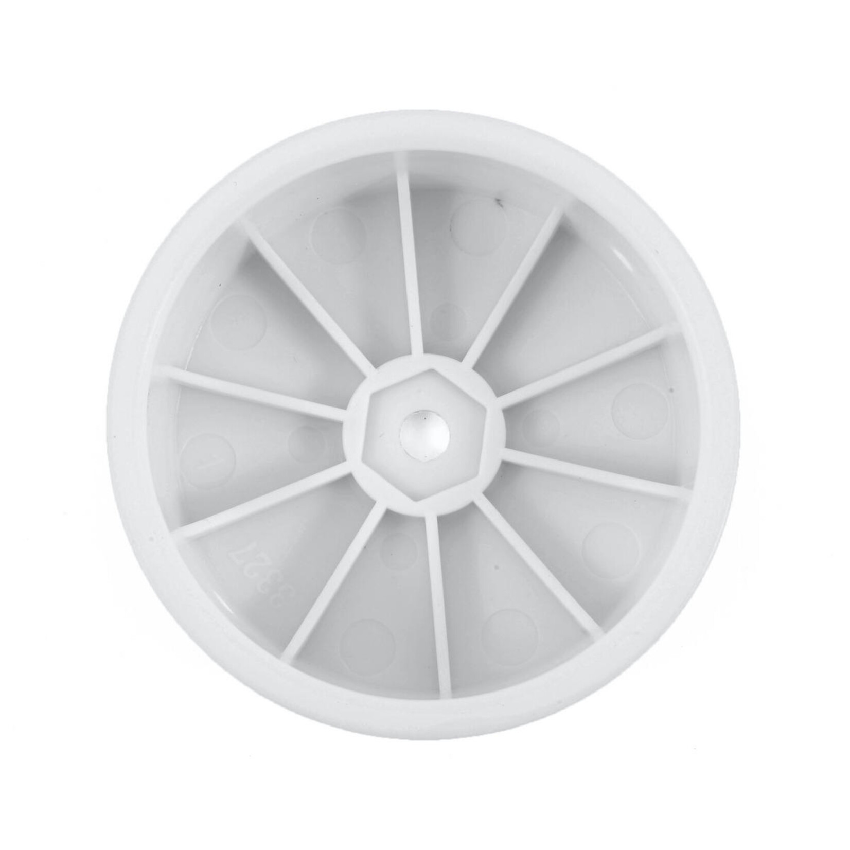 JConcepts #3327W JConcepts 12mm Hex Mono 2.2 4WD Front Buggy Wheels (4) (22-4) (White)
