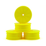 JConcepts #3327Y JConcepts 12mm Hex Mono 2.2 4WD Front Buggy Wheels (4) (22-4) (Yellow)