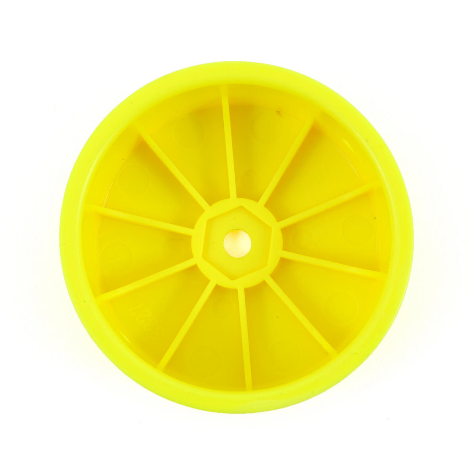 JConcepts #3327Y JConcepts 12mm Hex Mono 2.2 4WD Front Buggy Wheels (4) (22-4) (Yellow)