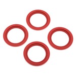 JConcepts #2651-7 JConcepts Tribute Monster Truck Wheel Mock Beadlock Rings (Red) (4)