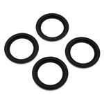 JConcepts JConcepts Tribute Monster Truck Wheel Mock Beadlock Rings (Black) (4) #2651-2