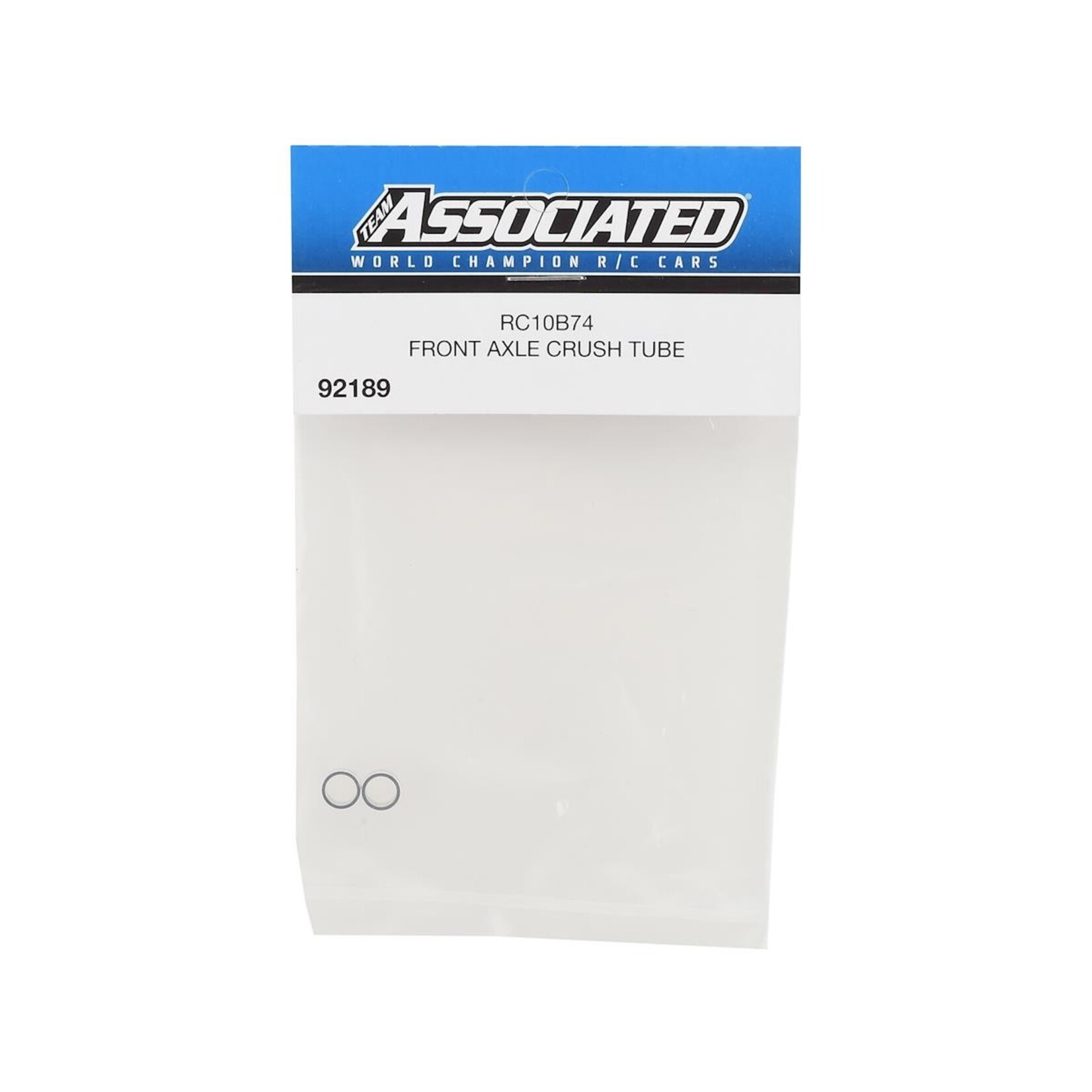 Team Associated #92189 Team Associated RC10B74 Front Axle Crush Tube (2) #92189