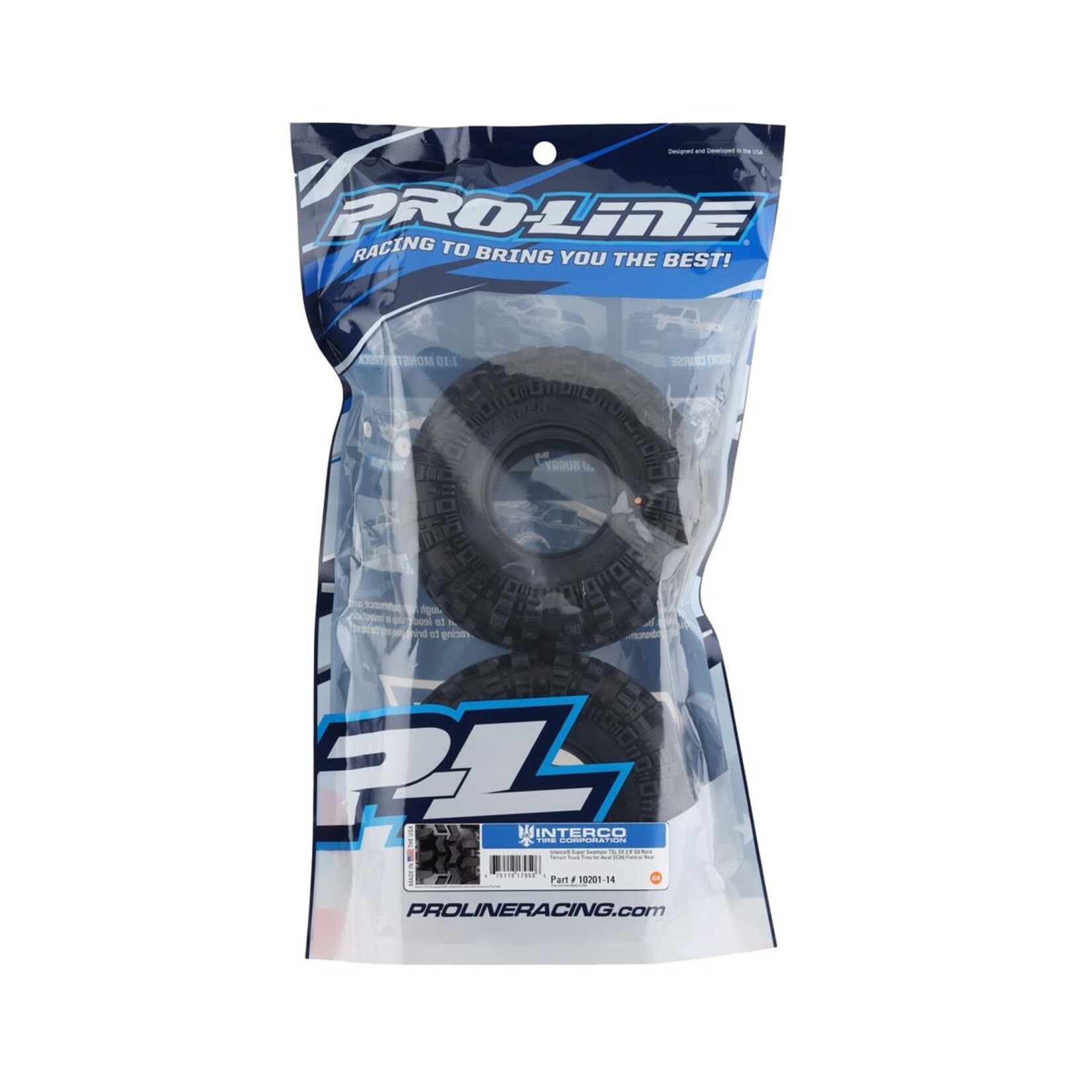 Pro-Line #PRO1020114  Pro-Line SCX6 Interco Super Swamper 2.9" Tires (2) (G8)