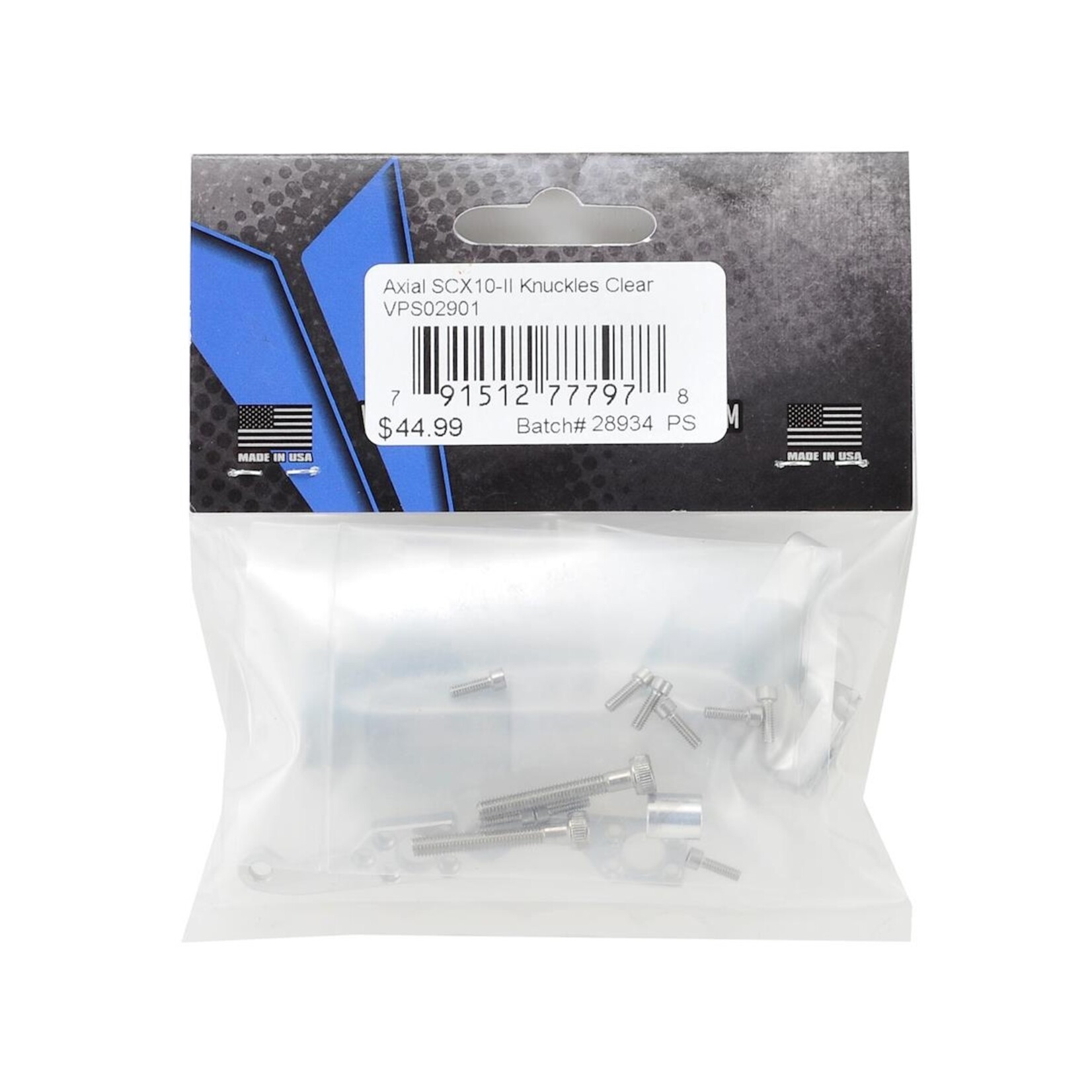 Vanquish Products #VPS02901 Vanquish Products Axial SCX10 II Steering Knuckles (Silver)