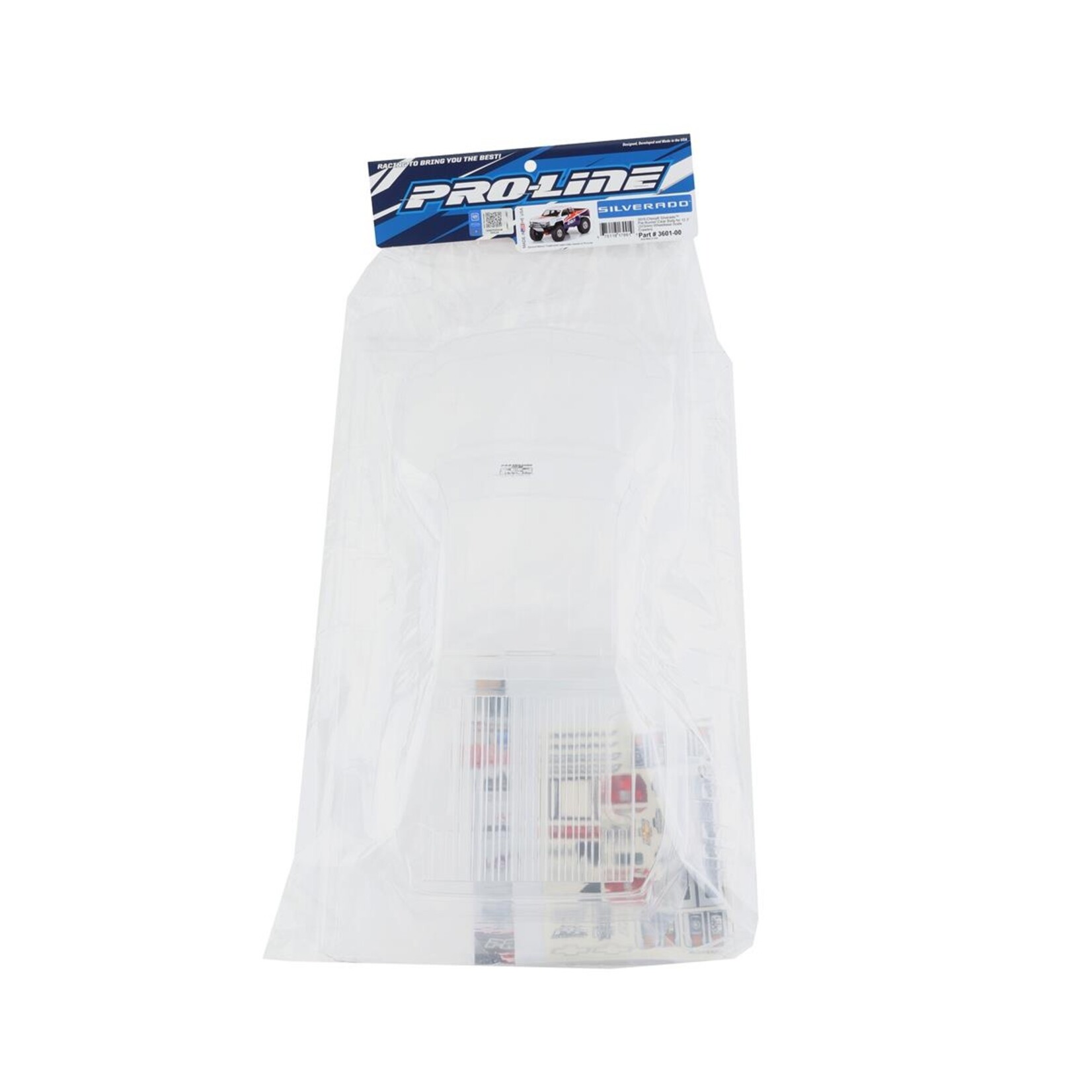 Pro-Line #3601-00 Pro-Line 1/10 2015 Chevy Silverado Pre-Runner Clear Body 12.3" WB Crawlers