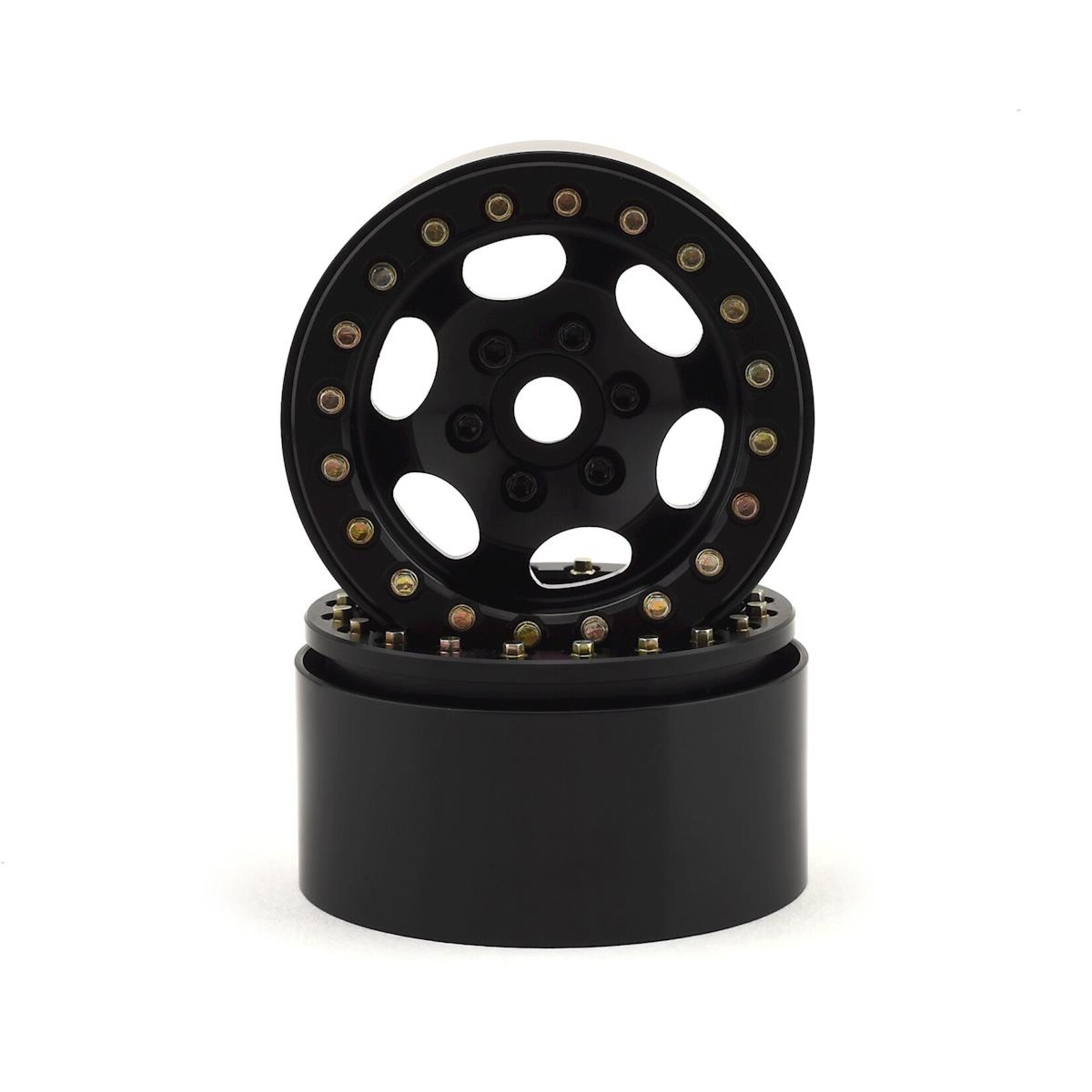 SSD RC #SSD00322 SSD RC 1.9” Rugged Beadlock Wheels (Black) (2)