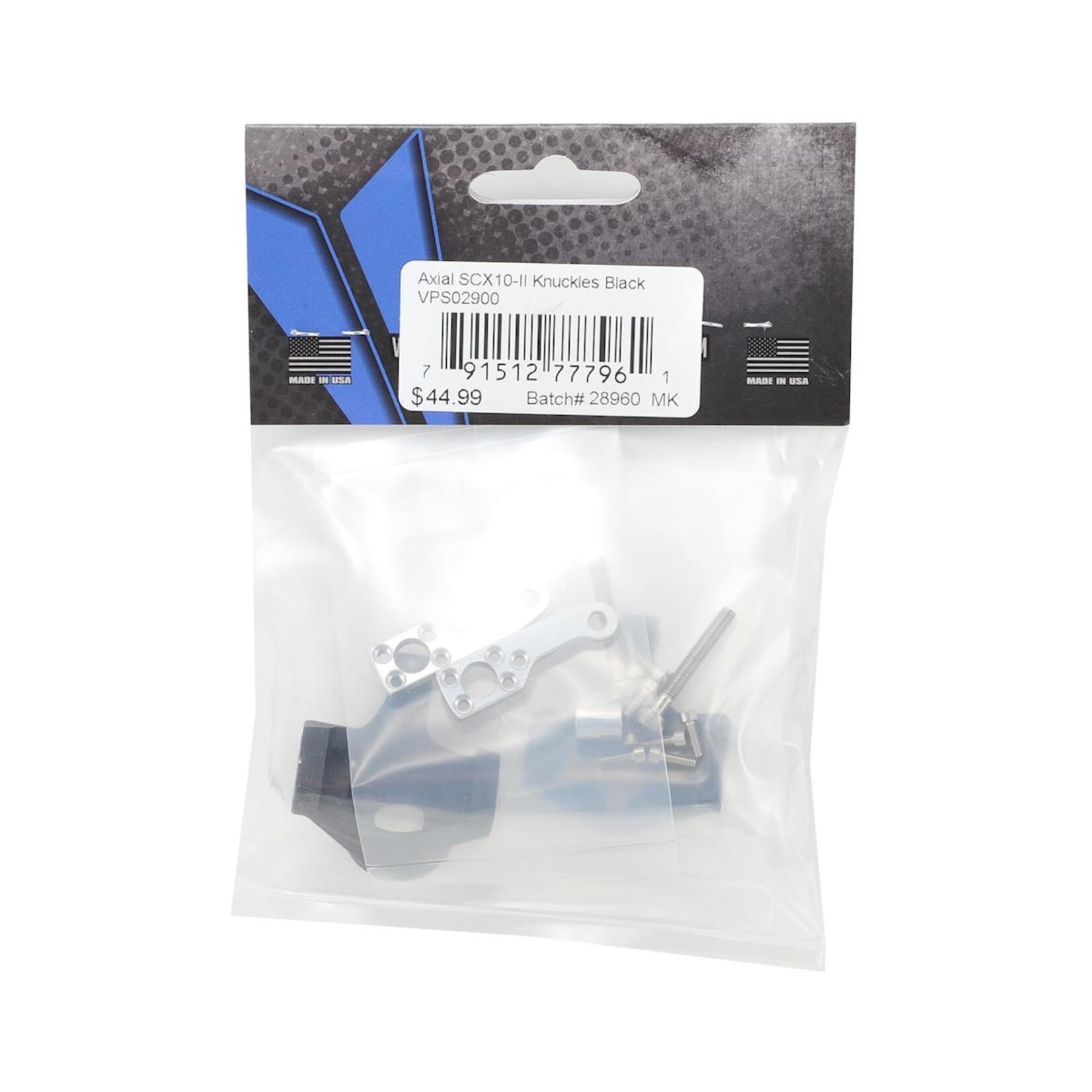 Vanquish Products #VPS02900 Vanquish Products Axial SCX10 II Steering Knuckles (Black)