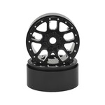 SSD RC #SSD00142 SSD RC 1.9” Double Time Beadlock Wheels (Black) (2)