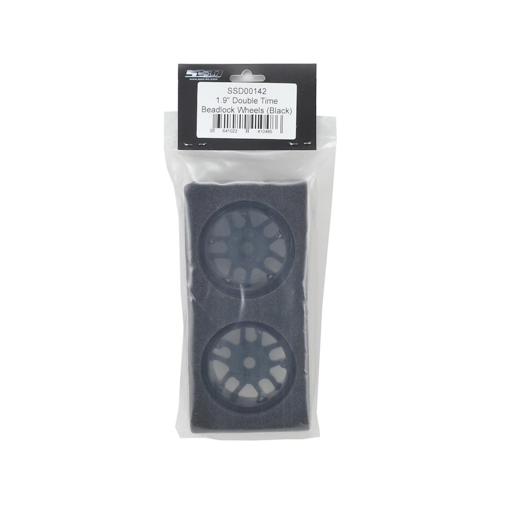 SSD RC SSD RC 1.9” Double Time Beadlock Wheels (Black) (2) #SSD00142