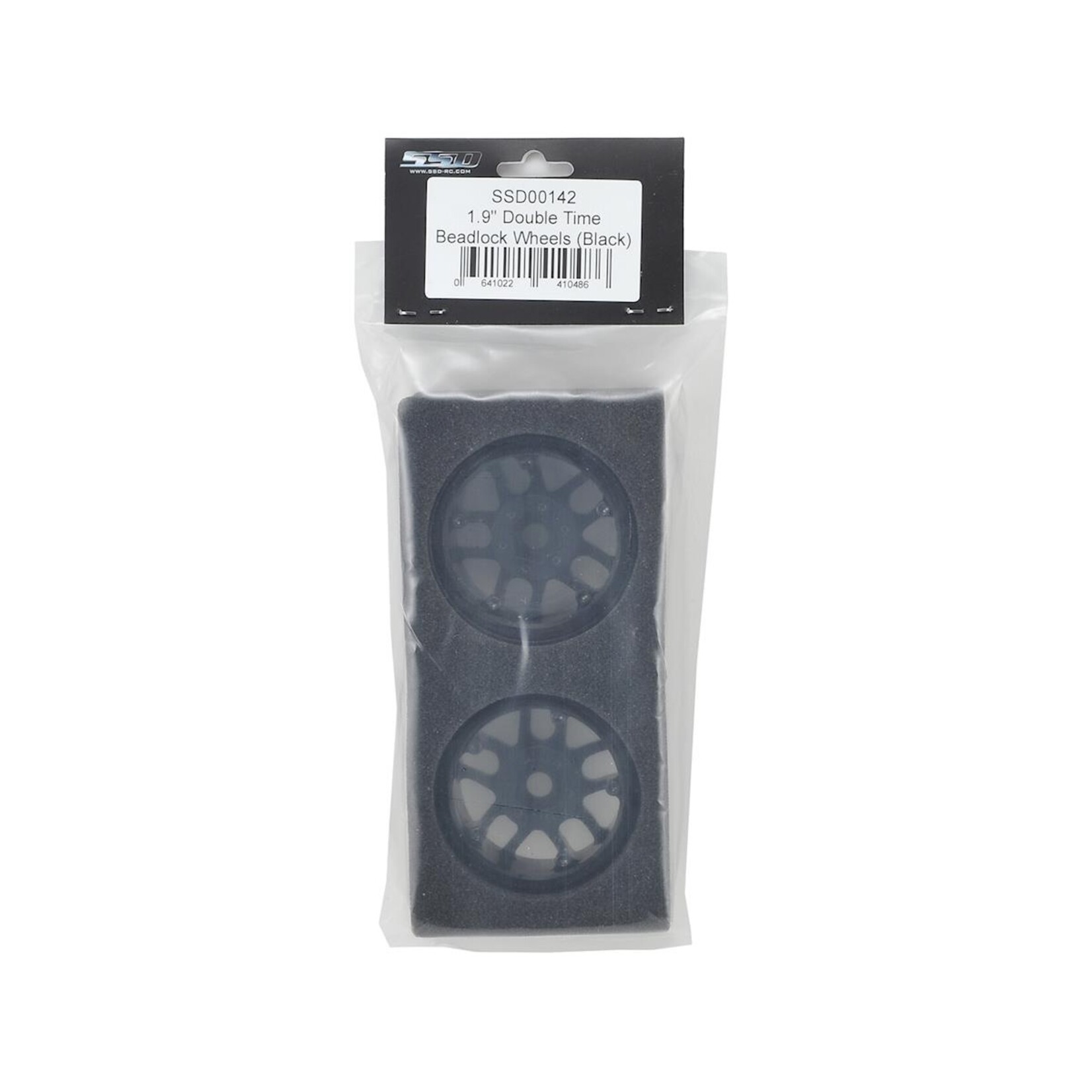 SSD RC #SSD00142 SSD RC 1.9” Double Time Beadlock Wheels (Black) (2)