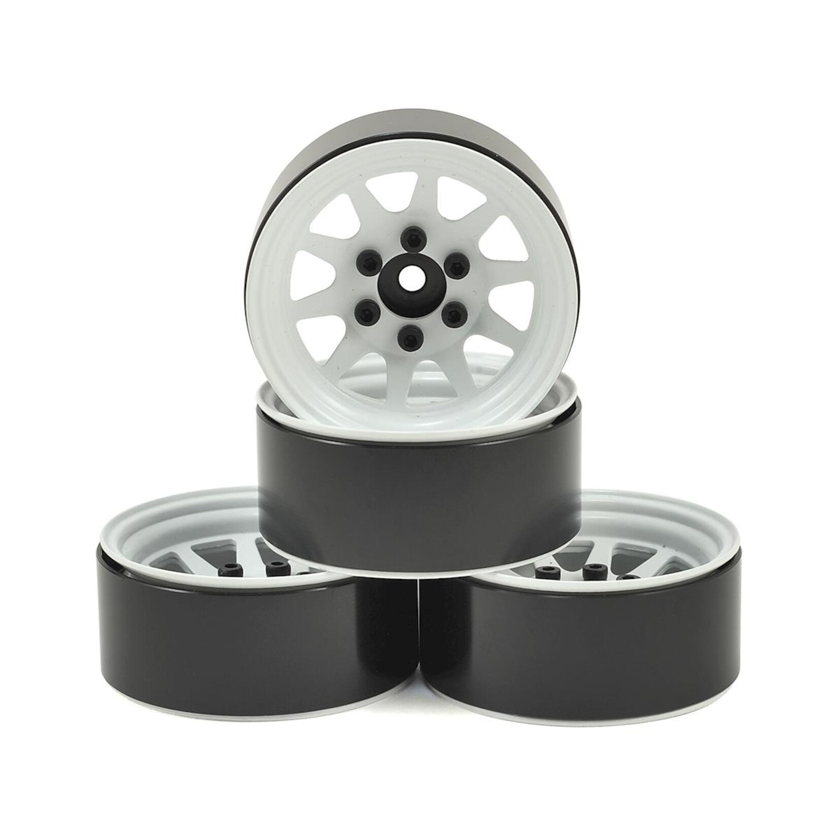 RC4WD #Z-W0208 RC4WD OEM Stamped Steel 1.9" Beadlock Wheels (White)