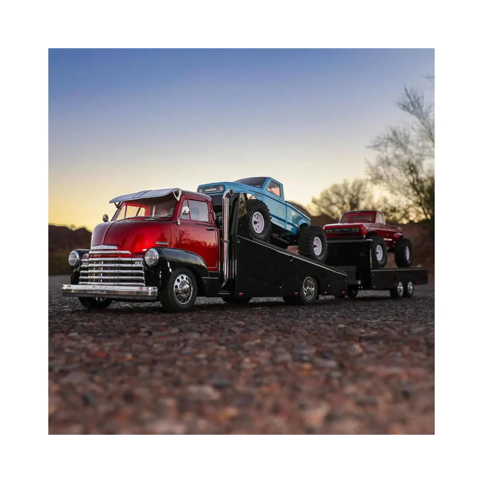 Redcat Racing #RER22770 Redcat 1953 Chevrolet Cab Over Engine RTR 1/10 Scale Custom Hauler (Red) w/2.4GHz Radio