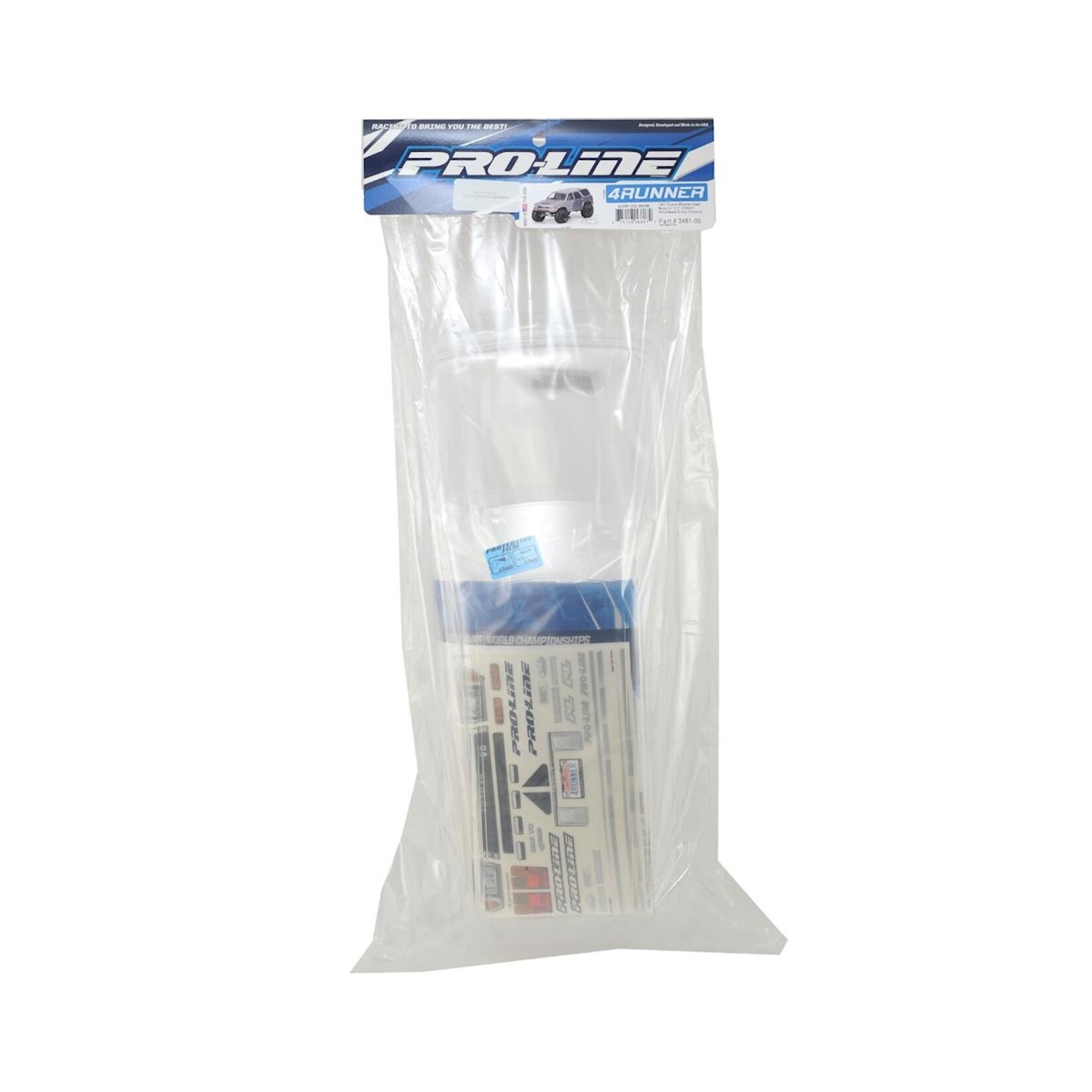Pro-Line #3481-00 Pro-Line 1991 Toyota 4Runner 12.3" Rock Crawler Body (Clear) (SCX10)
