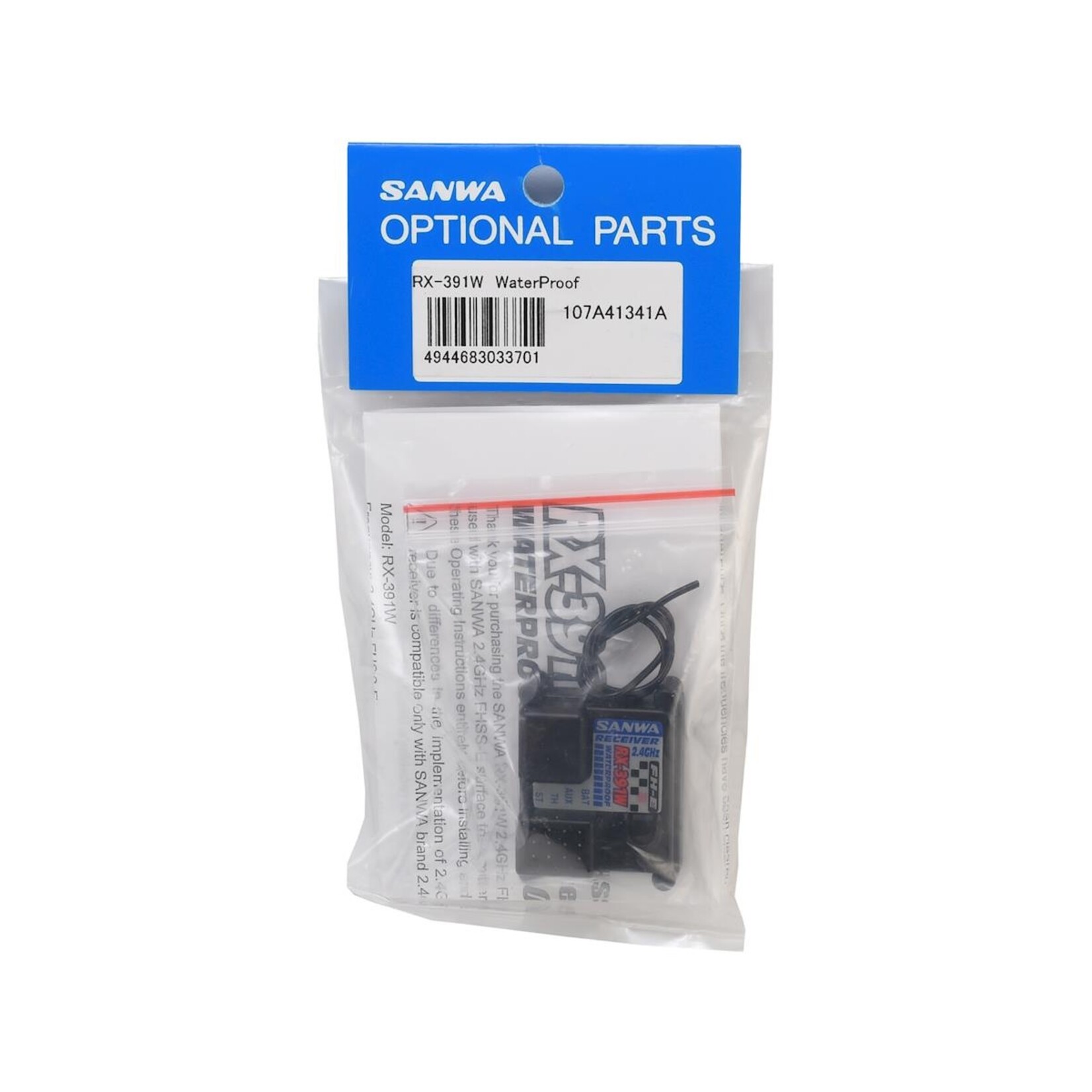 Sanwa #107A41341A Sanwa/Airtronics RX-391W 2.4Ghz FH-E 3-Channel Receiver (MX-6)