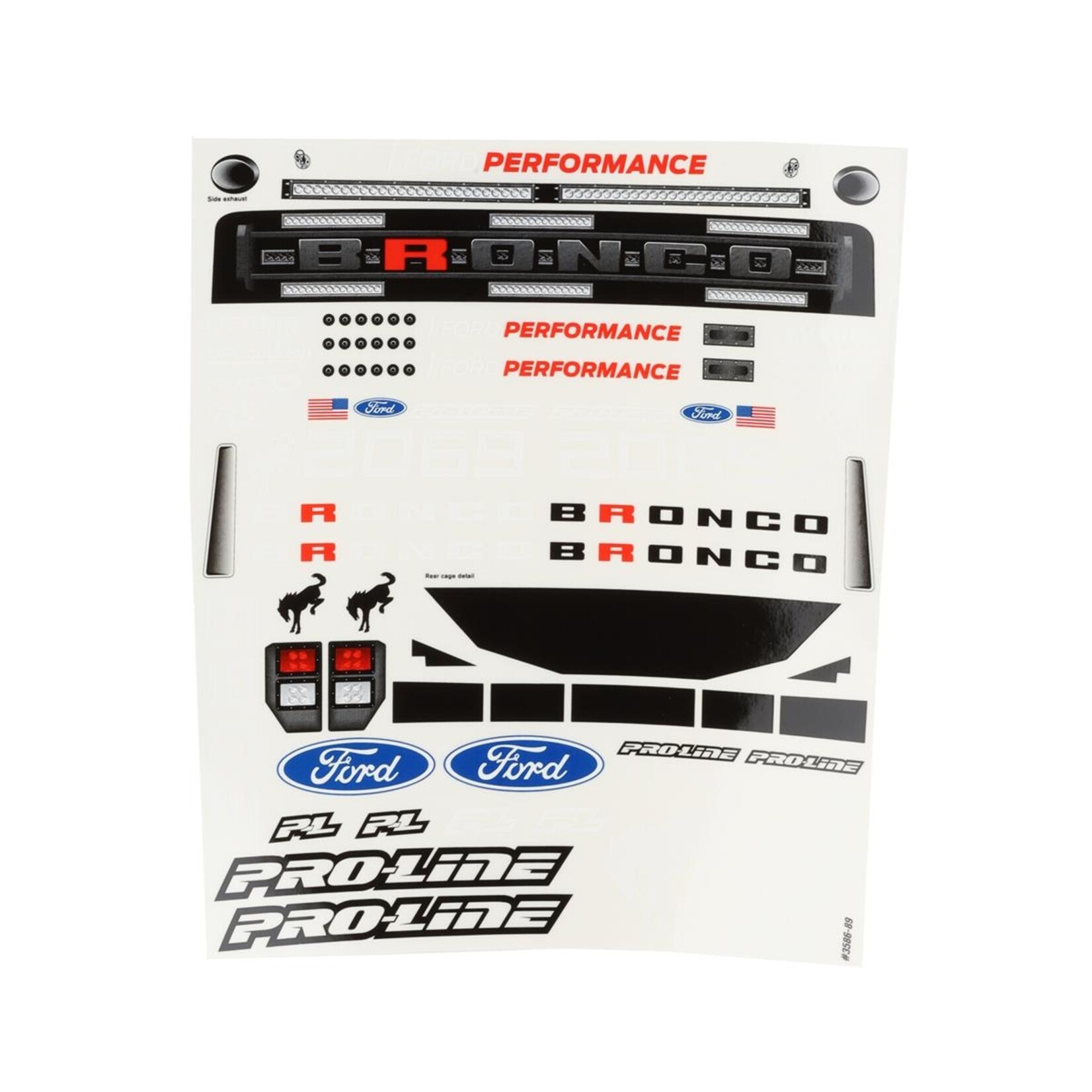 Pro-Line #3586-00 Pro-Line Ford Bronco R Short Course Truck Body (Clear)