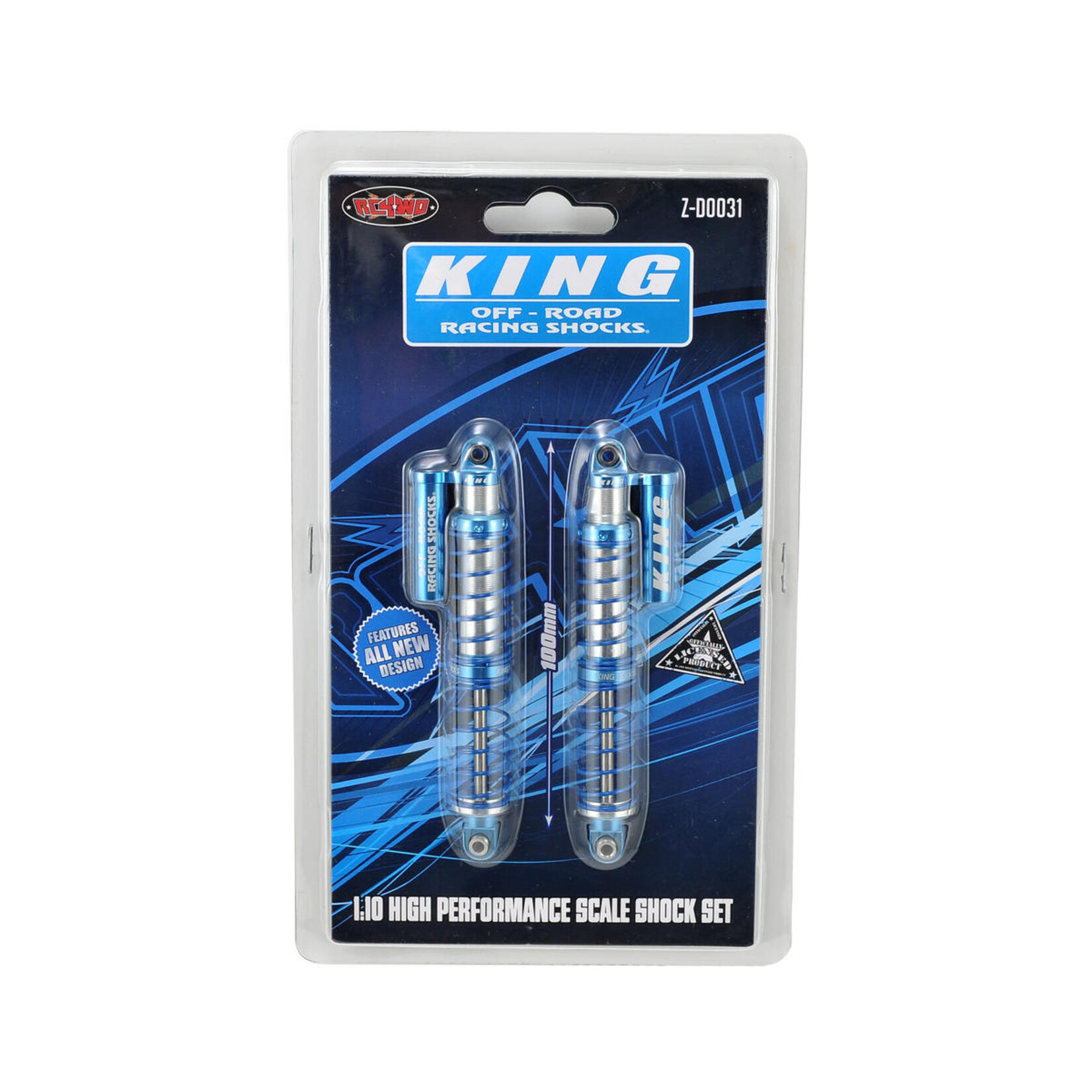 RC4WD #Z-D0031 RC4WD King Off-Road 1/10 Piggyback Shocks w/Faux Reservoir (100mm)