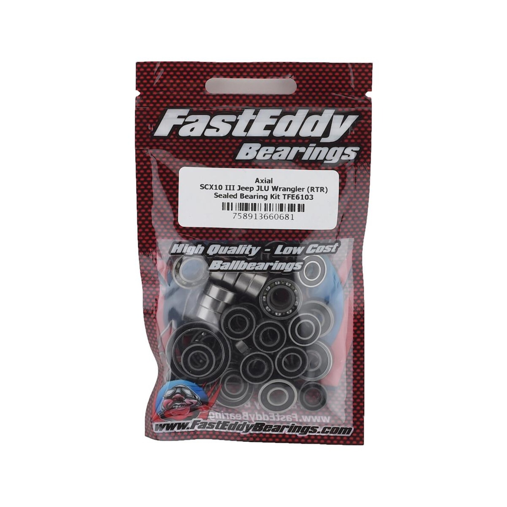FastEddy FastEddy Axial SCX10 III JLU Wrangler (RTR) Sealed Bearing Kit #TFE6103
